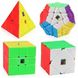 MoFangJiaoShi Gift Packing with 4 cubes stickerless - Набір механічних головоломок MF9305 фото 1