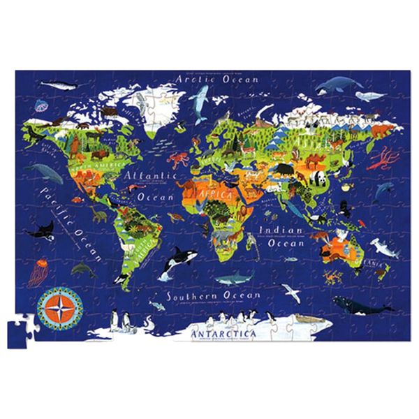 Карта Світу / Crocodile Creek Poster & Puzzle (200 деталей) 382873-5 фото