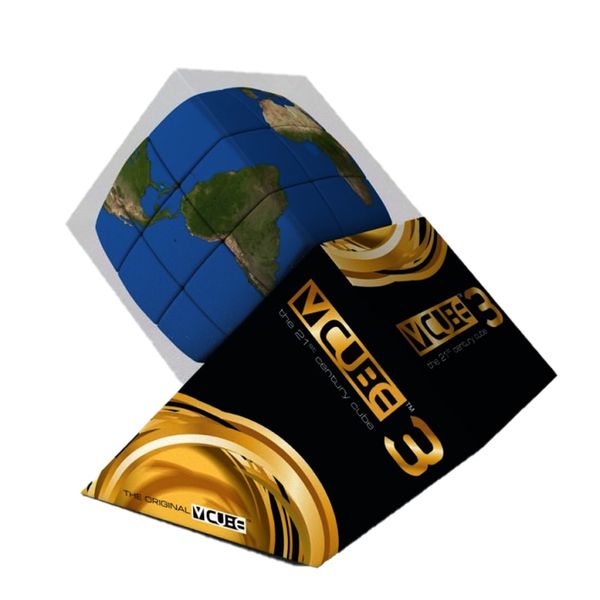 V-CUBE 3х3 Earth Cube | Планета V-CUBE кубик 3х3 круглий 00.0073 фото