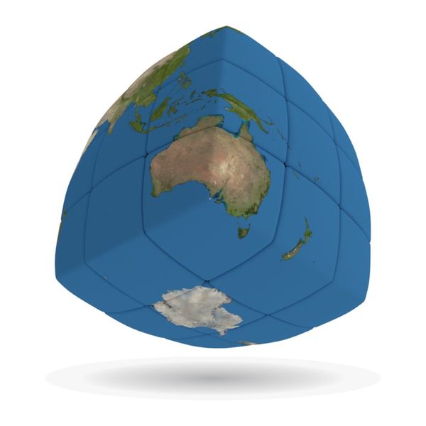 V-CUBE 3х3 Earth Cube | Планета V-CUBE кубик 3х3 круглый 00.0073 фото