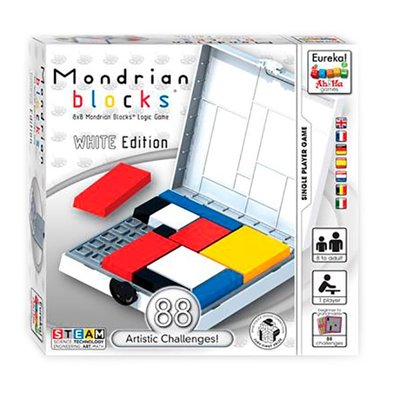 Ah!Ha Mondrian Blocks white | Головоломка Блоки Мондріана (білий) 473556 фото