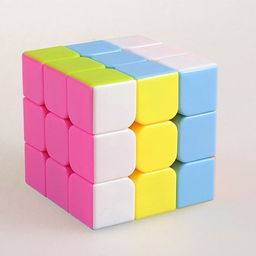 Кубик YJ Guanlong 3x3 Pink Stickerless YJ8306 Pink St фото