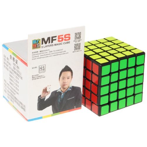 MoYu MoFangJiaoShi 5х5 MF5s black | Кубик 5х5 черный пластик МоЮ MYMF5S01 фото
