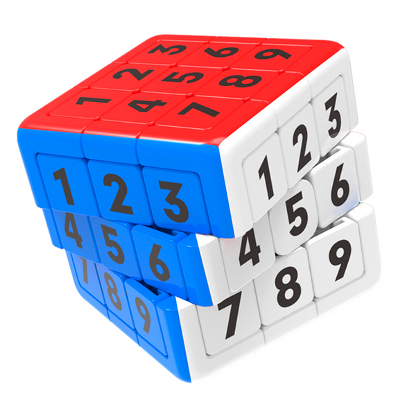 Головоломка YuXin 3x3 Digital Puzzle Cube кольоровий пластик YX1762 фото