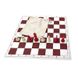 Шахматный набор: доска, мешочек, фигуры без утяжелителя бело-красные E681 фото 4