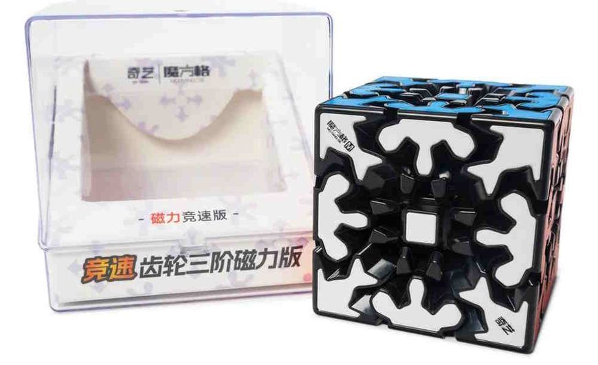 Головоломка шестерний куб QiYi Gear V2 3x3 black QYCL306 фото