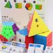 MoFangJiaoShi Gift Packing with 4 cubes stickerless - Набір механічних головоломок MF9305 фото 2