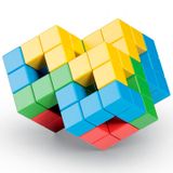 Geomag MAGICUBE FColor Recycled Crystal 64 | Магнитные кубики Эко 64 детали 057 фото