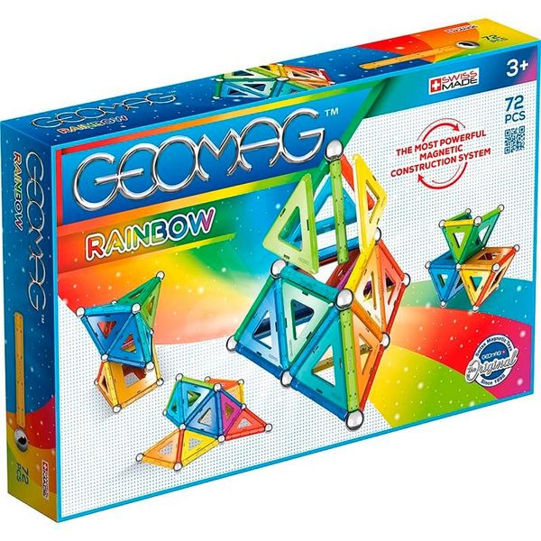 Geomag Rainbow 72 детали | Магнитный конструктор Геомаг Радуга PF.525.371.00 фото
