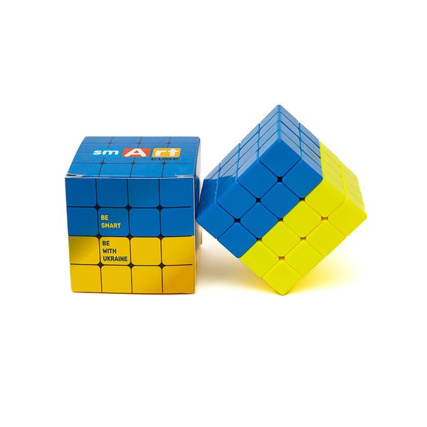 Розумний кубик 4х4х4 "Прапор України" | Bicolor Smart Cube 4x4x4 SCU444 фото