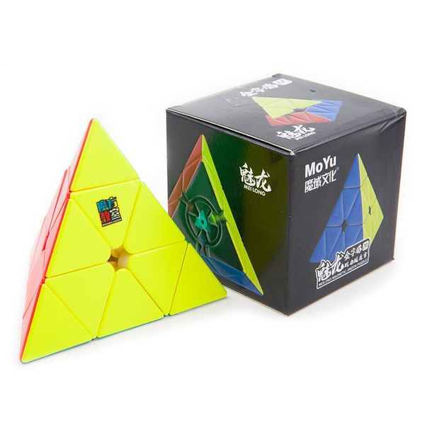 Meilong Pyraminx M stickerless | Пирамидка Мейлонг Магнитная MYML77 фото