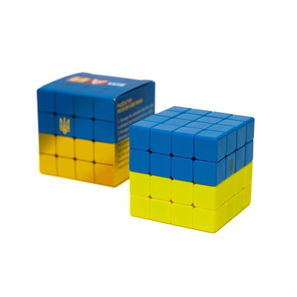 Smart Cube Умный кубик 4х4х4 "Флаг Украини" Checker Cube 4x4x4 SCU444 фото