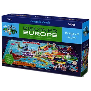 Пазл-игра Европа /Crocodile Creek Discover Puzzle (100 элементов) 382920-3 фото