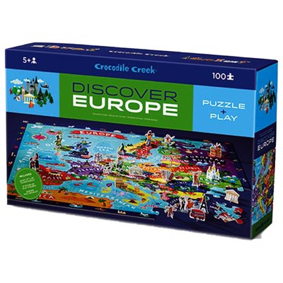 Пазл-игра Европа /Crocodile Creek Discover Puzzle (100 элементов) 382920-3 фото