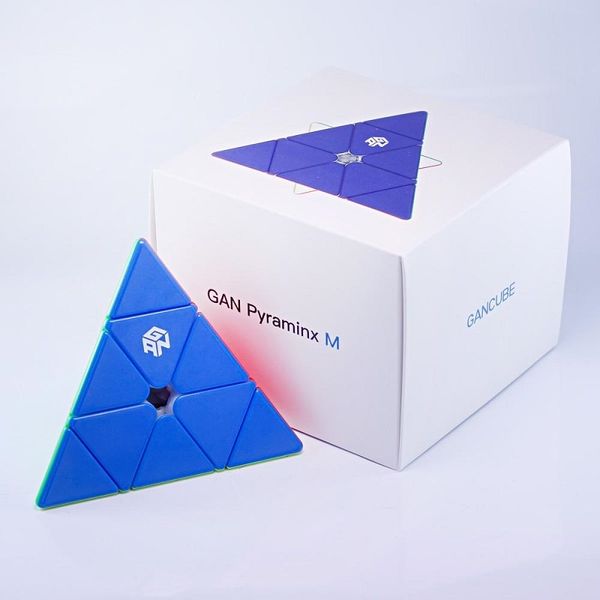 GAN Pyraminx Standart M stickerless | Пирамидка GAN M стандарт GANJZT01 фото