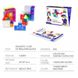 YJ Magnetic Cube Blocks | Развивающая игрушка магнитные блоки с задачами 34 детали YJ9004 фото 2