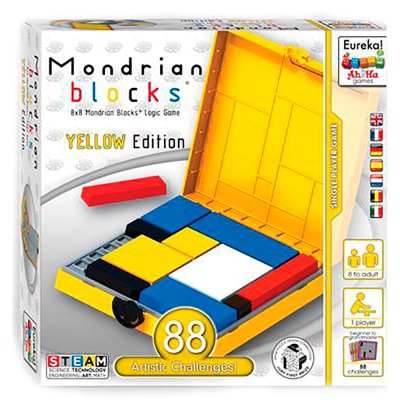 Ah!Ha Mondrian Blocks yellow | Головоломка Блоки Мондріана (жовтий) 473554 фото