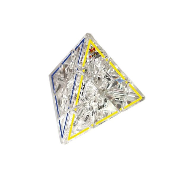Meffert's Crystal Pyraminx | Прозрачная пирамидка премиум М5093 фото