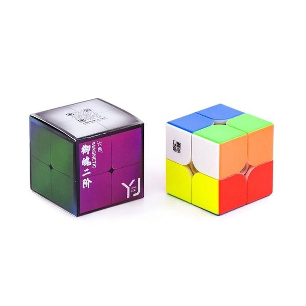 YJ 2x2 YuPo V2M Stickerless | Кубик ЮПо V2 2x2 магнітний YJ8338 фото