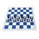 Шахматный набор: доска, мешочек, фигуры без утяжелителя бело-синие E682 фото 6