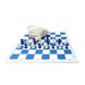 Шахматный набор: доска, мешочек, фигуры без утяжелителя бело-синие E682 фото 7