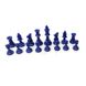 Шахматный набор: доска, мешочек, фигуры без утяжелителя бело-синие E682 фото 2