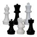 Фігура Ладья для садових шахів, 64 см, біла та чорна 101146 фото 1