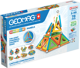 Geomag Supercolor Panels 78 деталей | Магнітний конструктор Геомаг 379 фото