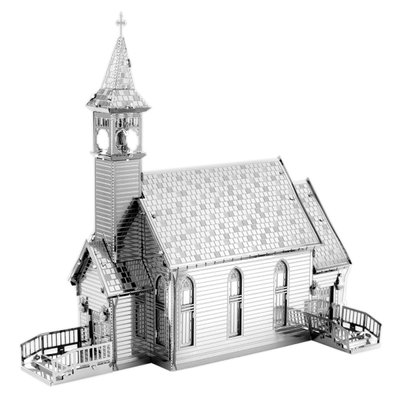 Металевий 3D конструктор Old Country Church | Стара церква MMS156 фото