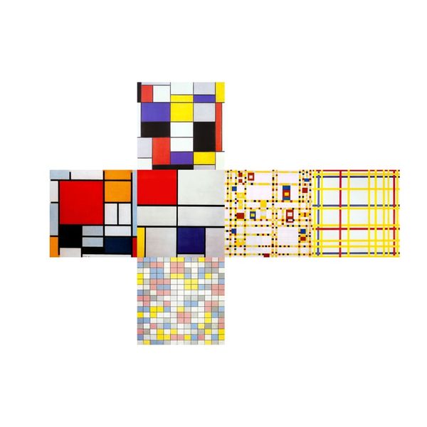 V-CUBE 3х3 Mondrian flat | Мондріан V-CUBE Кубик 3x3 00.0164 фото
