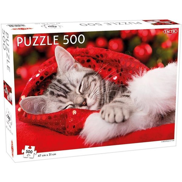 Пазл Різдвяне кошеня 500 елементів 58310 фото