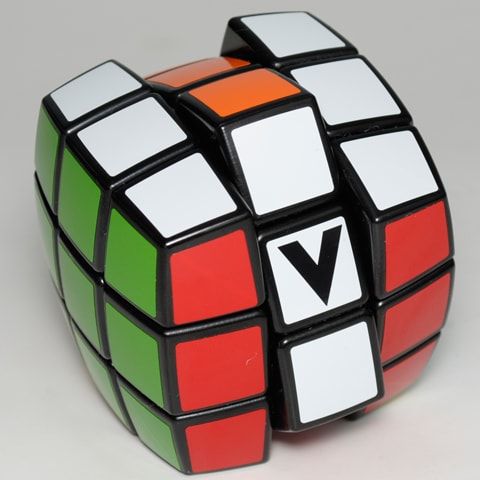 V-CUBE 3х3 Black Pillow | Кубик 3х3 чорний круглий 00.0034 фото