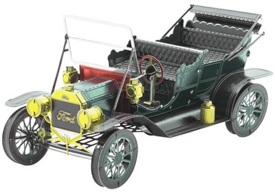 Металлический 3D конструктор 1908 "Ford Model Т зелёный MMS051G фото