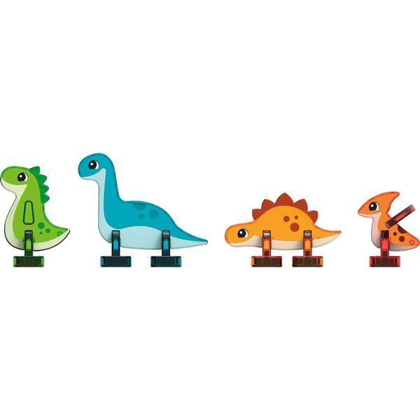 Магнітний конструктор Geomag Magnetic Tiles Dino World 25 4221 фото