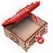 Деревянный конструктор Шкатулка Цветочная Фантазия механическая 3D-модель 220 деталей 10607 фото 2
