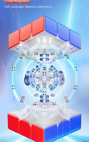Кубик 3х3 Super Aolong Maglev 20M Ball Core UV MYAL039 фото