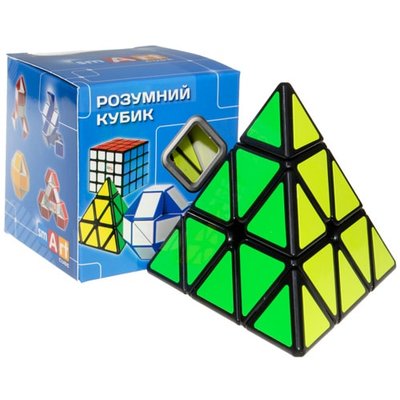Smart Cube Pyraminx black | Пірамідка чорний пластик SCP1 фото