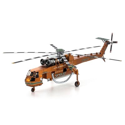 Металлический 3D конструктор Iconx | Транспортный вертолет США S-64 SKYCRANE ICX211 фото
