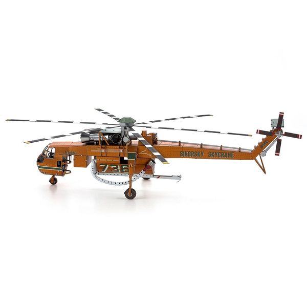 Металевий 3D конструктор Iconx | Транспортний вертоліт США S-64 SKYCRANE ICX211 фото
