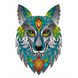 Пазли 2D дерев'яні кольорові Wolf | Вовк 473614 фото 1