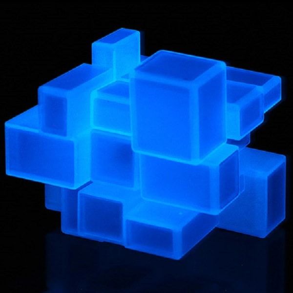 QiYi Luminous Mirror cube Blue | Кубик 3х3 дзеркальний (світиться) 167 фото