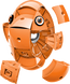 Geomag KOR Pantone Orange | Магнітний конструктор Геомаг Кор помаранчевий PF.800.671.00 фото 8