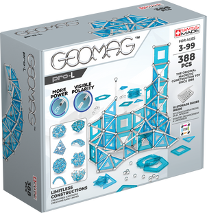 Geomag PRO-L Masterbox 388 деталей | Магнітний конструктор 194 фото