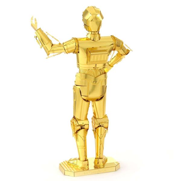 Металлический 3D конструктор Star Wars Gold C - 3PO MMS270 фото