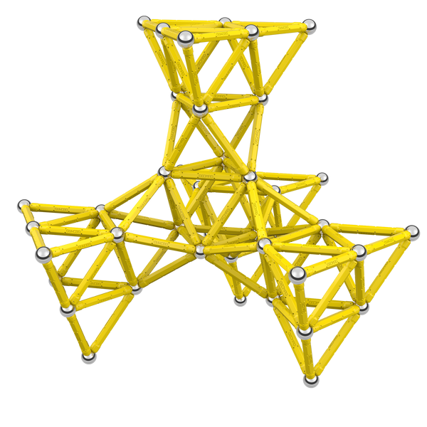 Geomag Masterbox yellow | Магнітний конструктор 192 деталі 606 фото