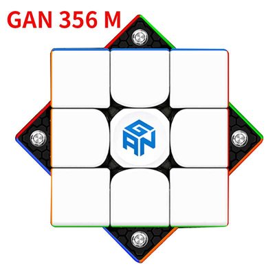 Gan 356 M with GES+ stickerless | Кубик 3x3 Ган 356 магнітний + Гайки GAN356M1 фото