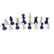 Шаховий набір: дошка блакитно-бежевая, фігури легкі біло-блакитні, мішечок для зберігання E685 фото 5