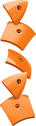 Geomag KOR Cover Orange | Магнитный конструктор Геомаг Кор оранжевый PF.800.571.00 фото