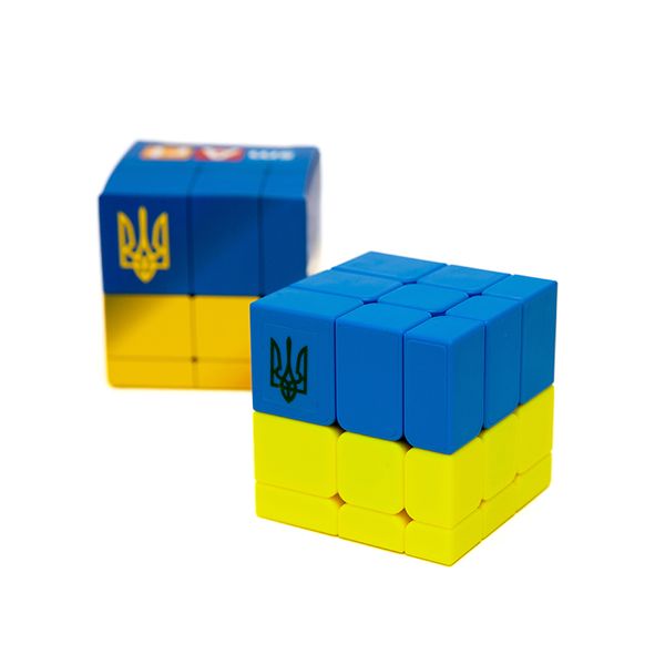 Умный кубик "Флаг Украины" двухцветный зеркальный кубик Mirror Cube SCU333 фото