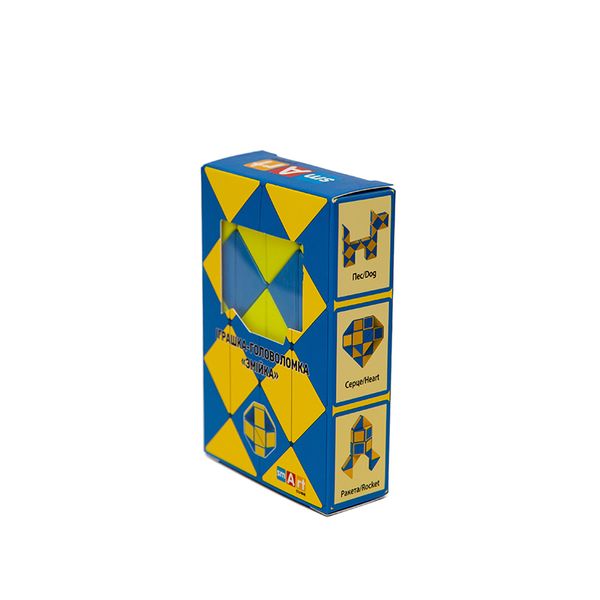 Змійка синьо-жовта | Smart Cube Twisty Puzzle Snake SCU024 фото
